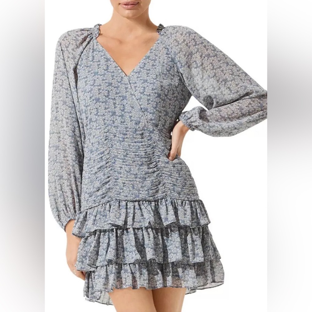 ASTR THE LABEL Tiered Ruffle Minidress size XS NWT - Picture 1 of 8